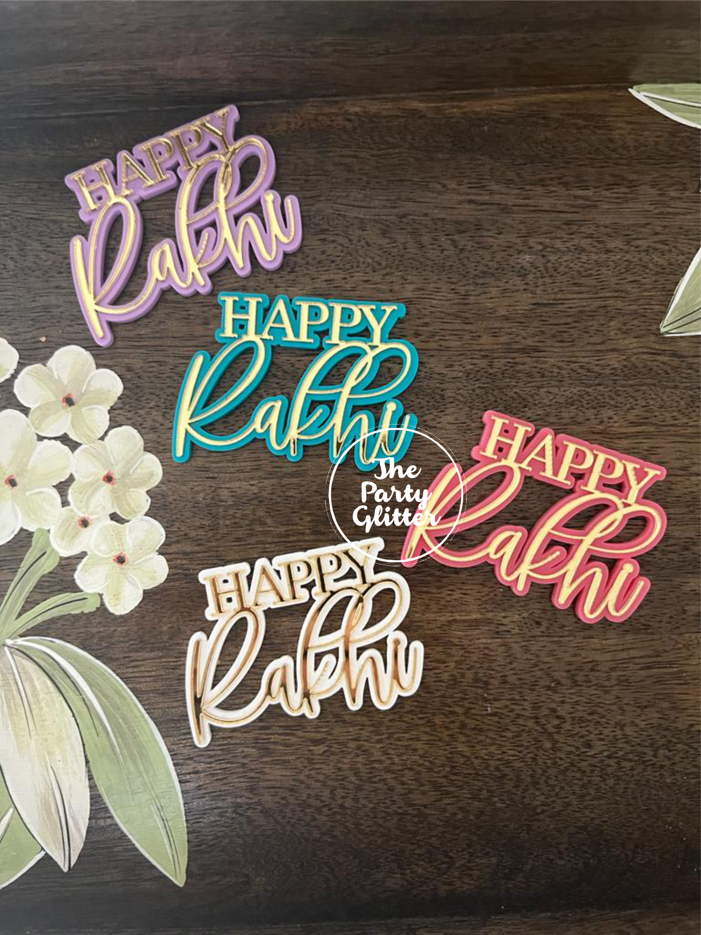 Happy Rakhi Cutouts (Pack Of 5)