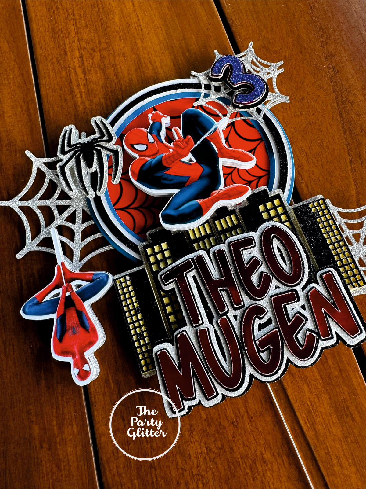 Spider Man Spiderman Theme Handmade Cake Topper