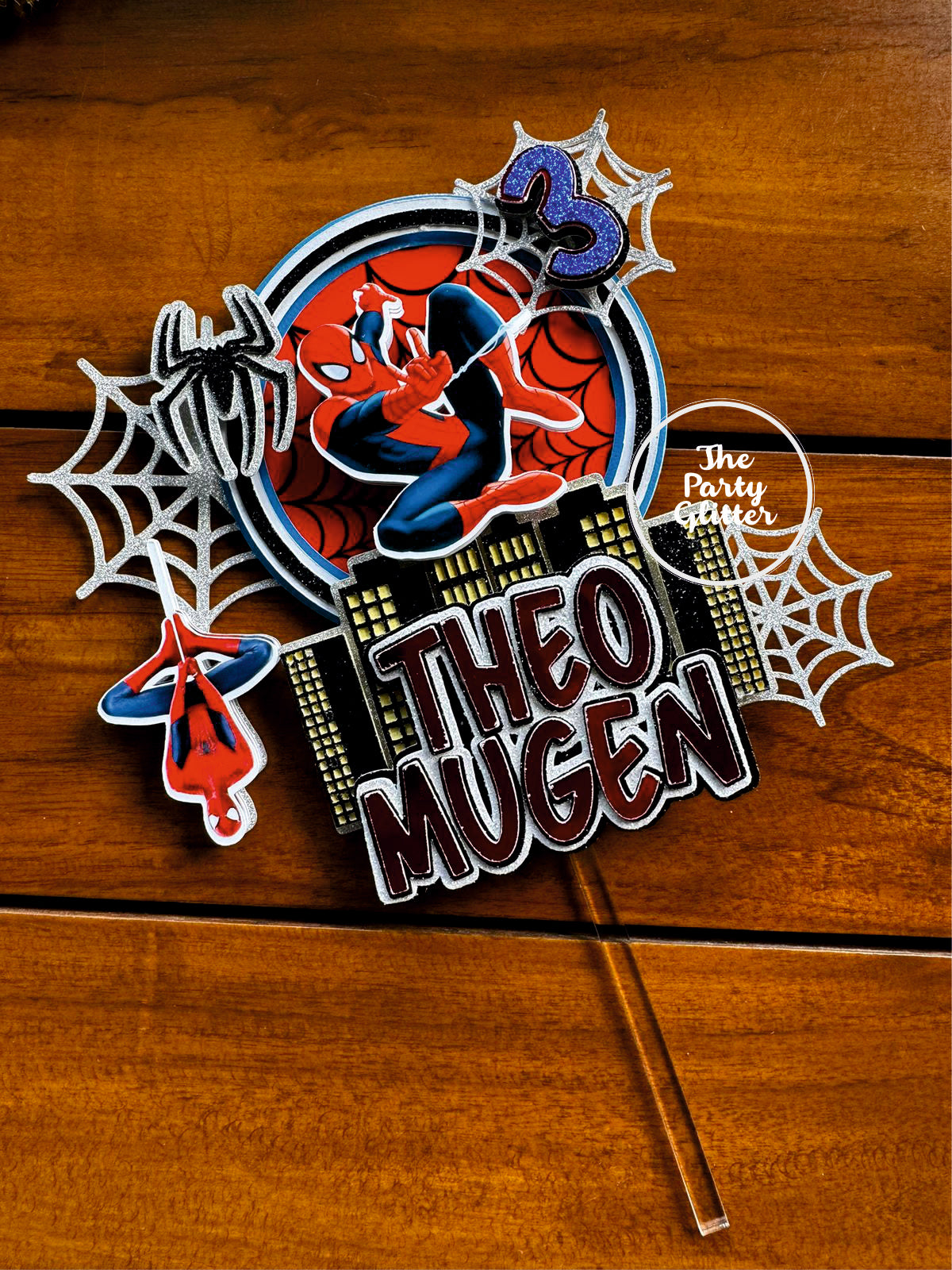 Spider Man Spiderman Theme Handmade Cake Topper