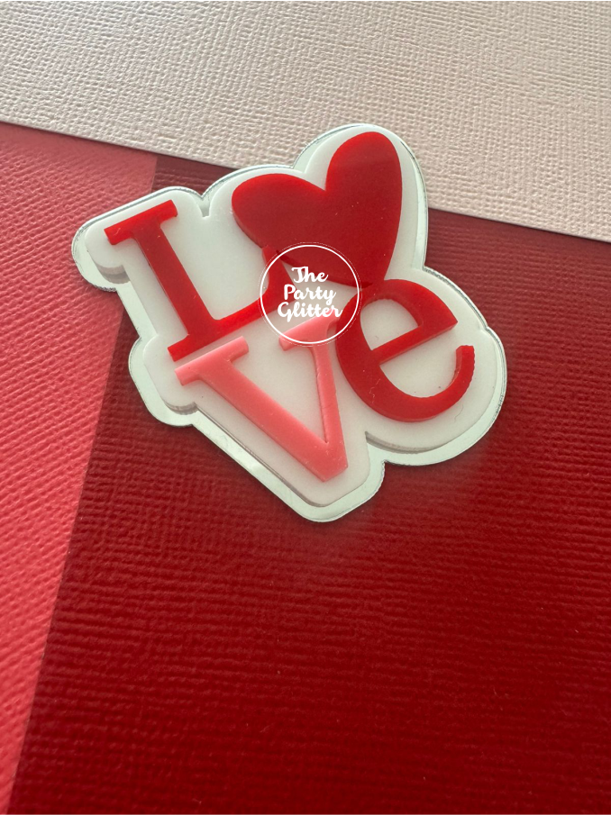 Love With Heart Valentines Day Tags,Valentines Day Special (Pack of 5)