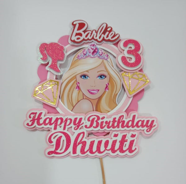 Buy Barbie Cake Topper, Doll Cake Topper, Barbie Custom, Barbie Birthday,  Barbie Inspired Party Online in India 