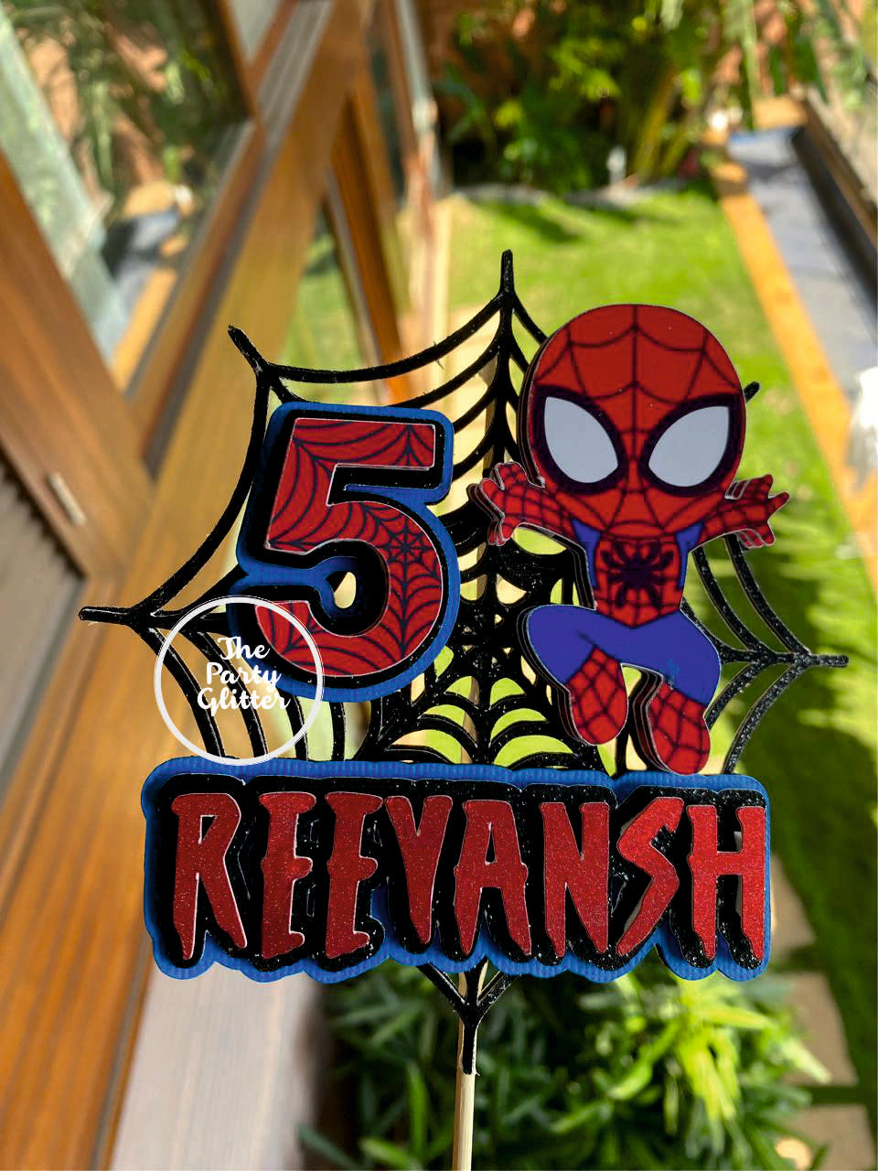 Cute Little Spiderman Cake Topper