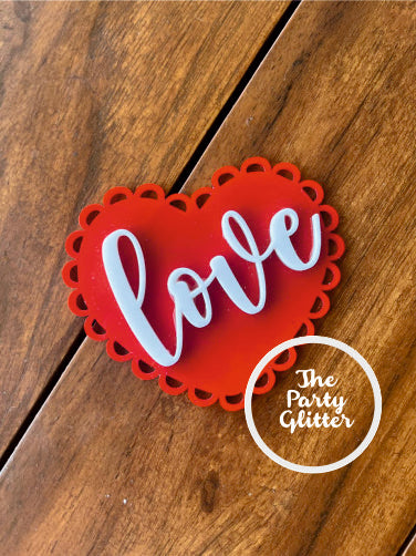 Valentine's Hearts with Love (Pack of5)