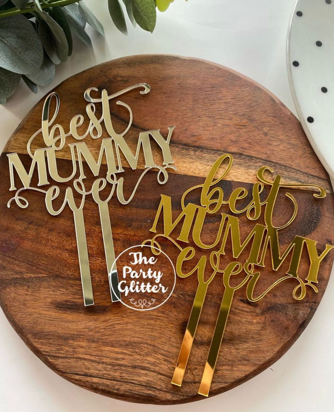 Best Mummy Ever Cake Topper Mother's Day Mom Birthday Mothers Birthday