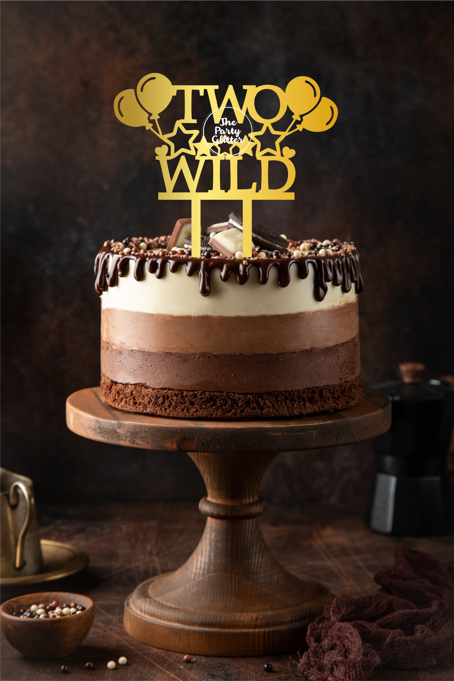 Two Wild Birthday Cake Topper, 2nd Birthday Cake Topper