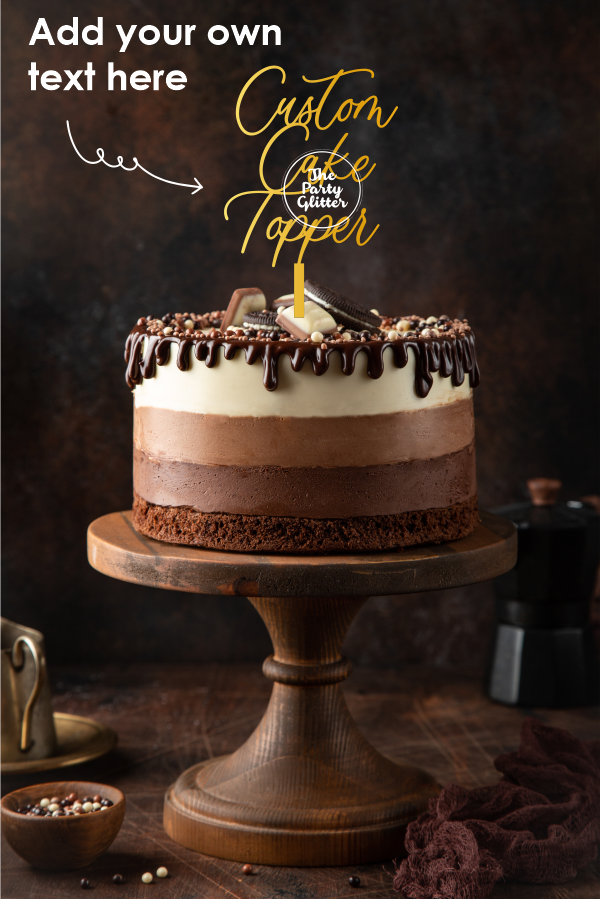 Custom Cake Topper - Add your own text!