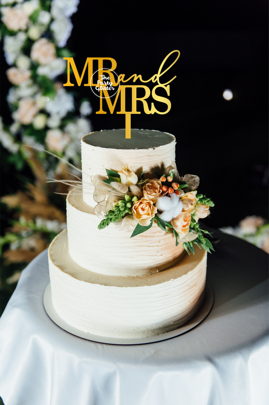 MR And MRS Cake Topper
