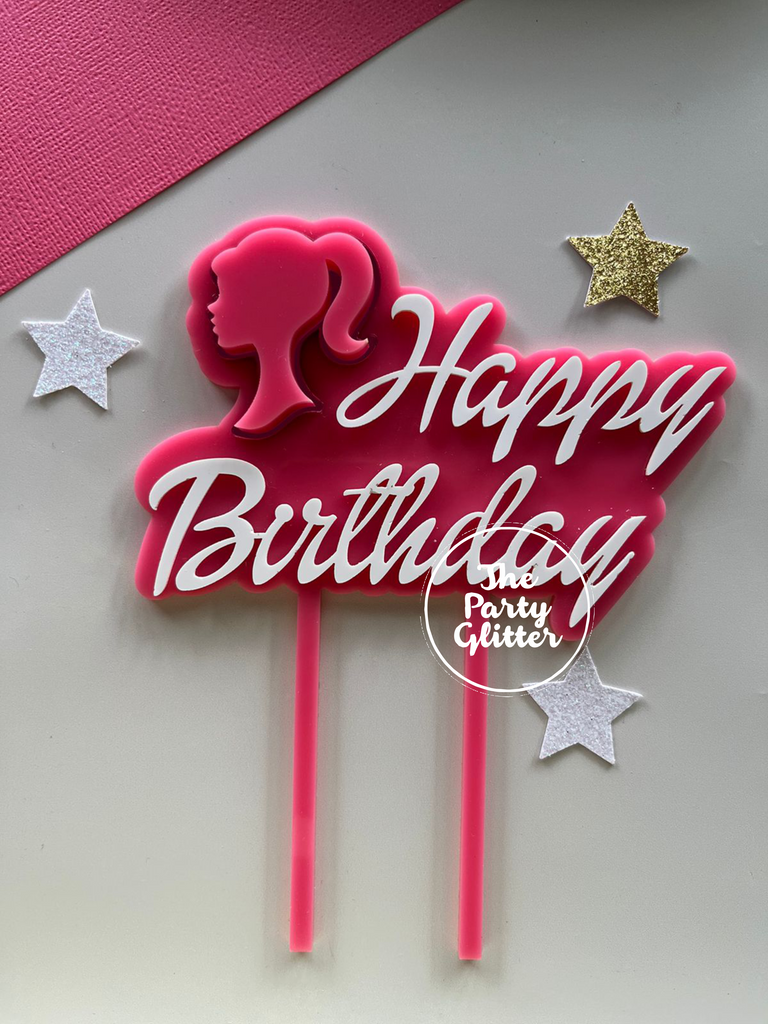 Happy Birthday Barbie Topper