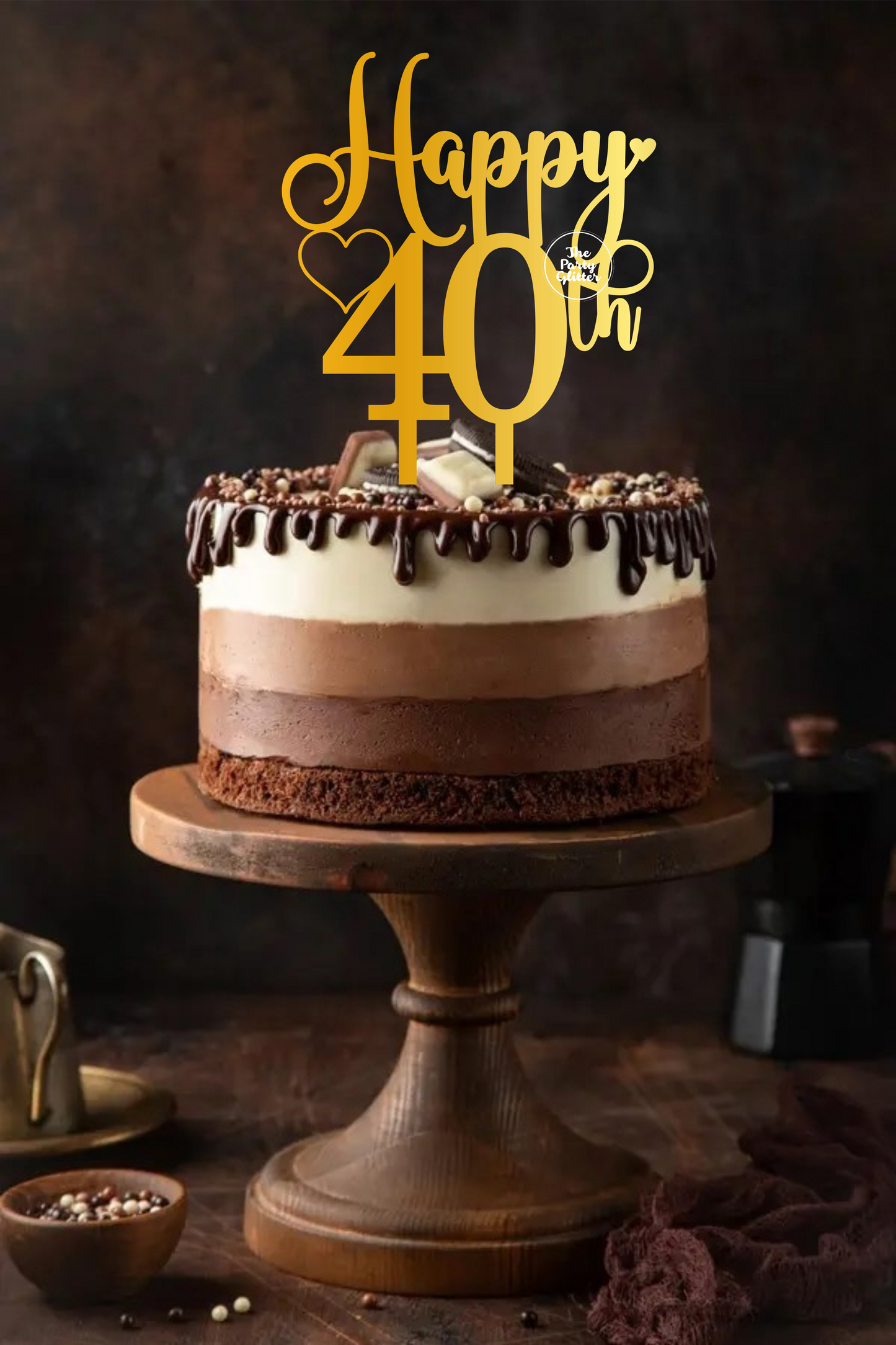 40th Birthday Cake Topper, 40, Forty Cake Topper