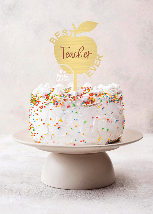 Happy Teacher's Day Cake Topper
