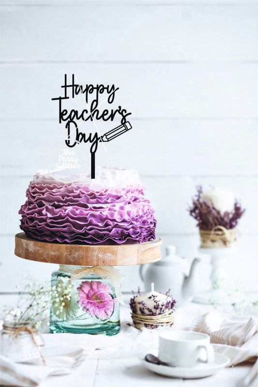 Happy Teacher's Day Cake Topper