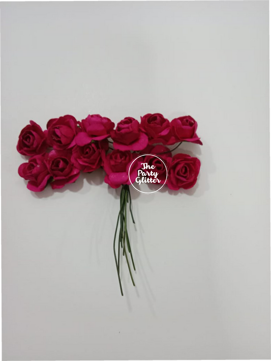 Pink Little Rose Artificial Flowers Bunch (Pack of 1 Bunch)