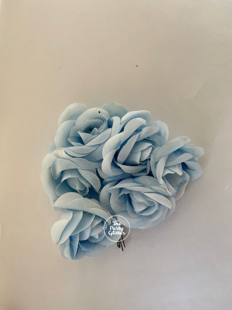 Blue Rose artificial Flower (Pack of 10)