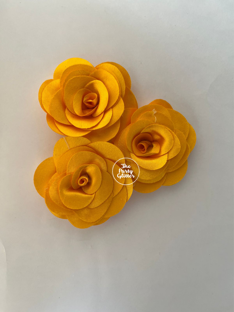 Orange Rose Artificial Flowers (Pack of 10)