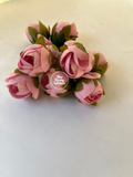 Small Pink Rose Artificial Flowers (Pack of 16)