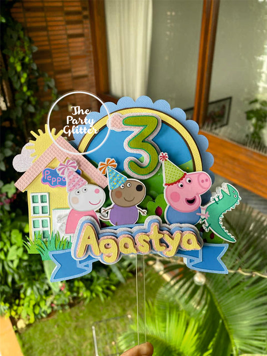 Peppa Pig Handmade Cake Topper