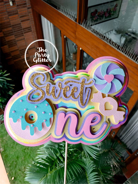 Sweet One Candy Handmade Cake Topper