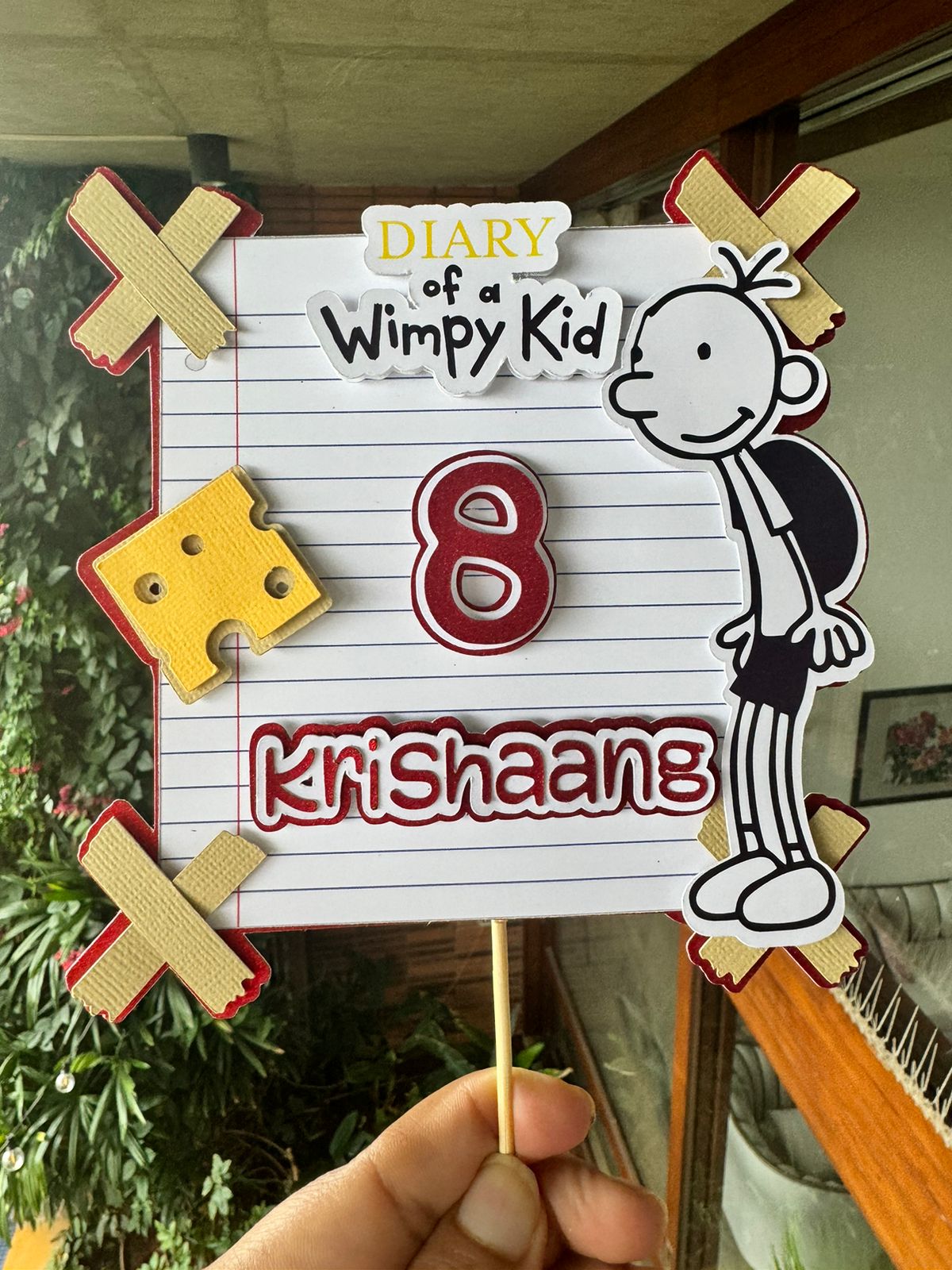 Diary of a Wimpy Kid Cake Topper