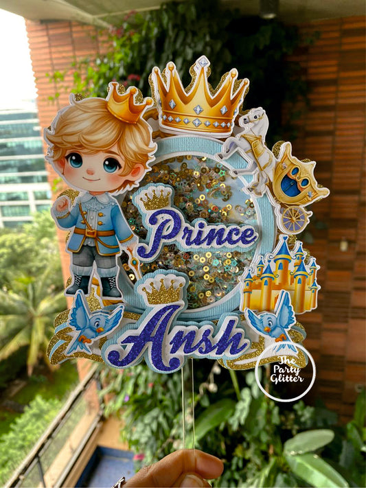 Prince theme Handmade Shaker Paper Topper
