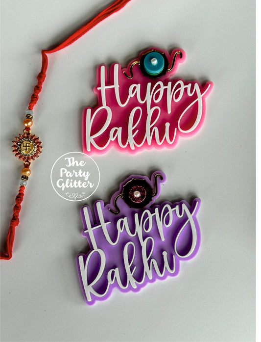 Happy Rakhi Layered Tags (Pack of 5)