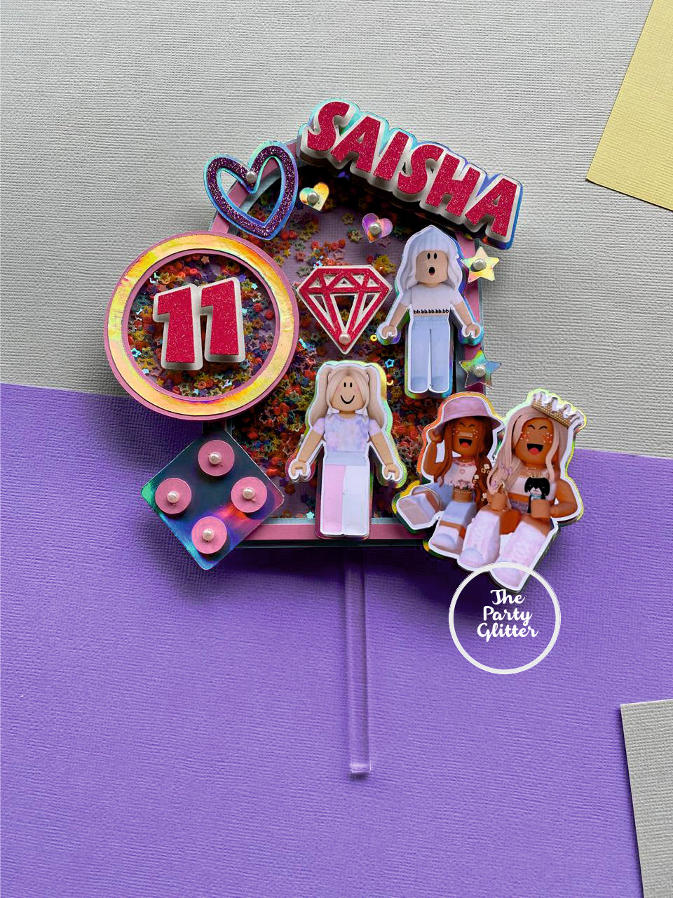 ROBLOX Girl Handmade Shaker Topper