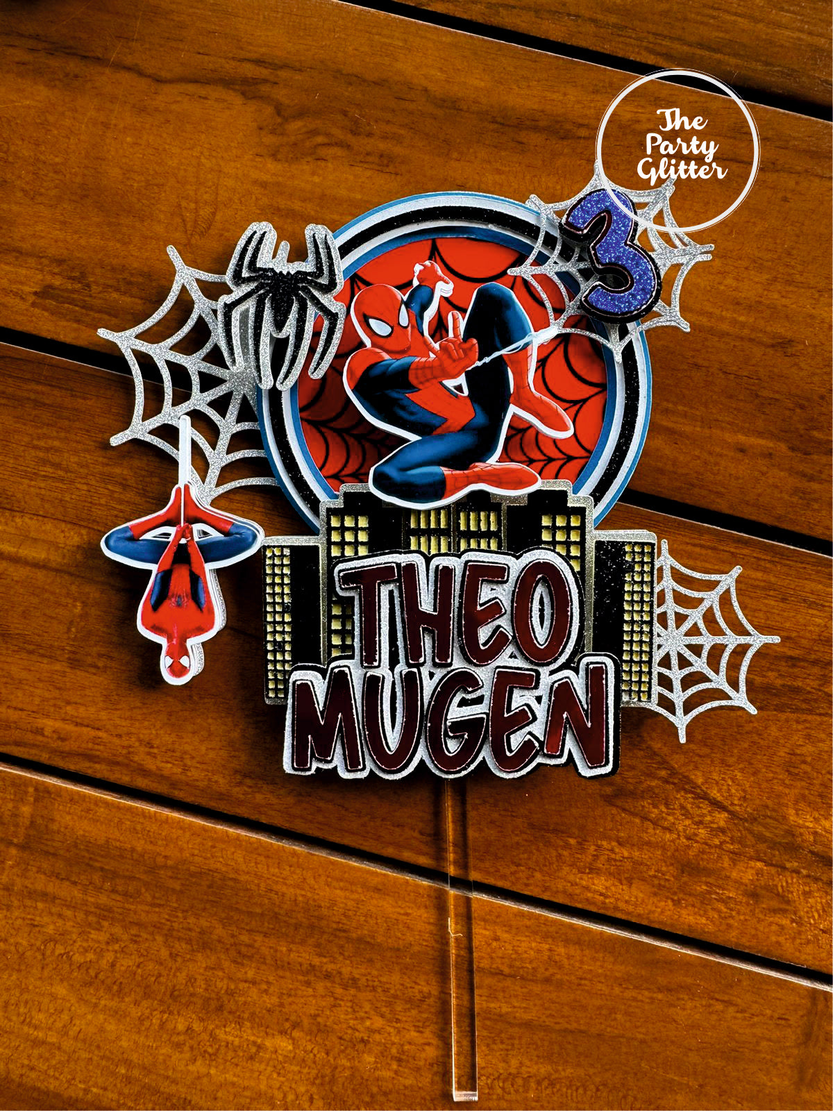 Spider Man Spiderman Theme Handmade Cake Topper