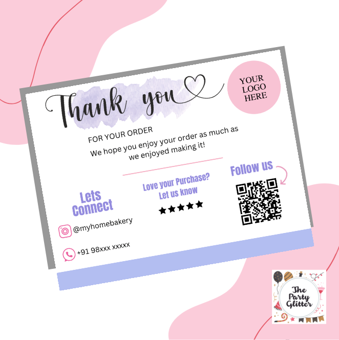 Thank You Cards (Pack of 50) – The Party Glitter Store