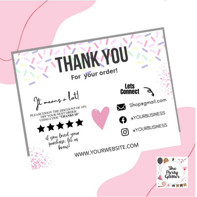 Thank You Cards (Pack of 50)