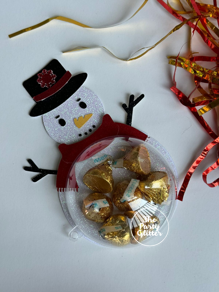 Snowman Candy Filled Bauble