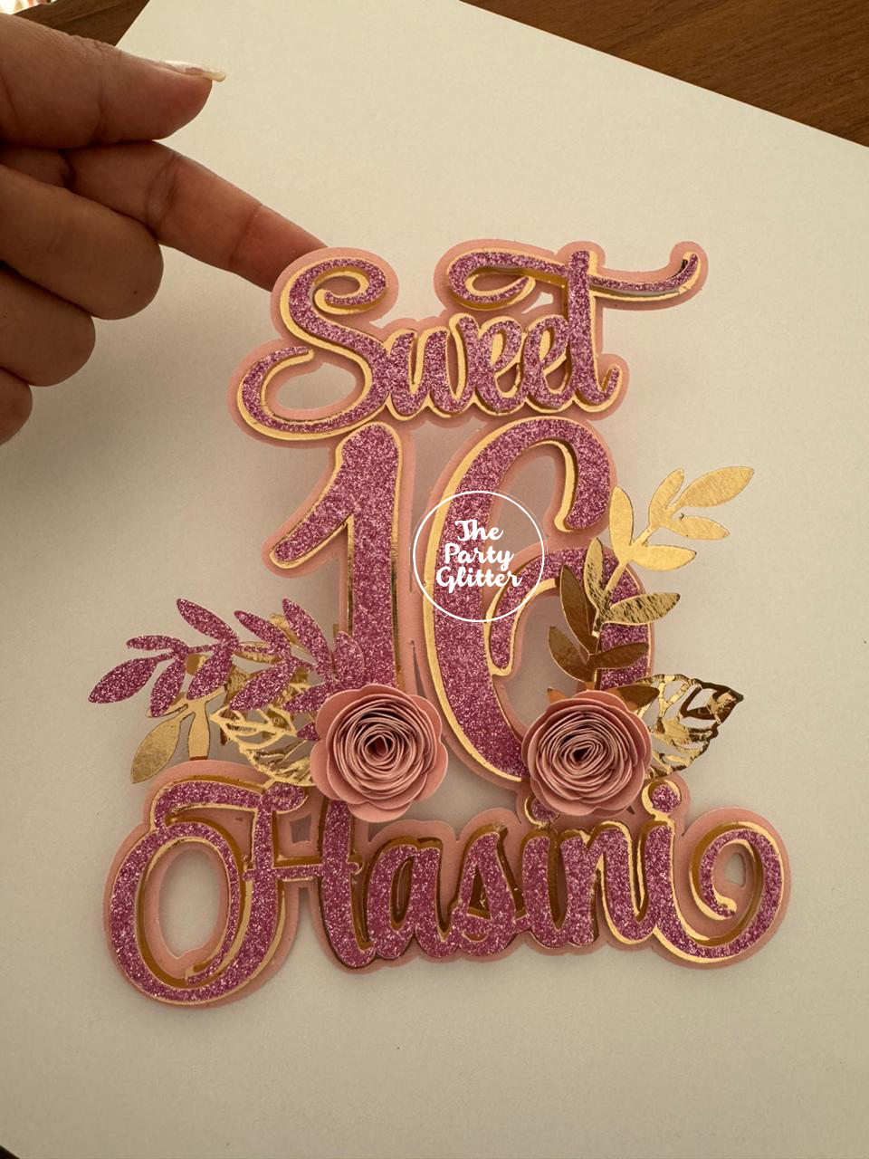 Sweet 16 Paper Topper