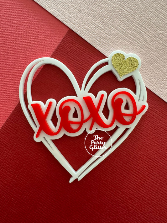 XOXO With Heart, Valentines Day Special (Pack Of 5)