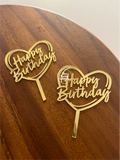 Happy Birthday Topper (Pack of 5)