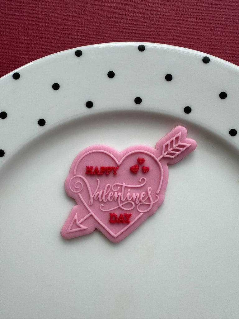 Cupid Arrow on Heart POPup! Stamp and Matching Cutter Perfect to fit Bento Cakes