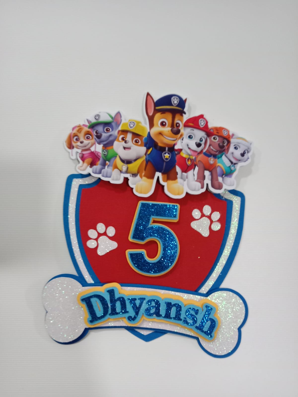 Paw patrol paper topper