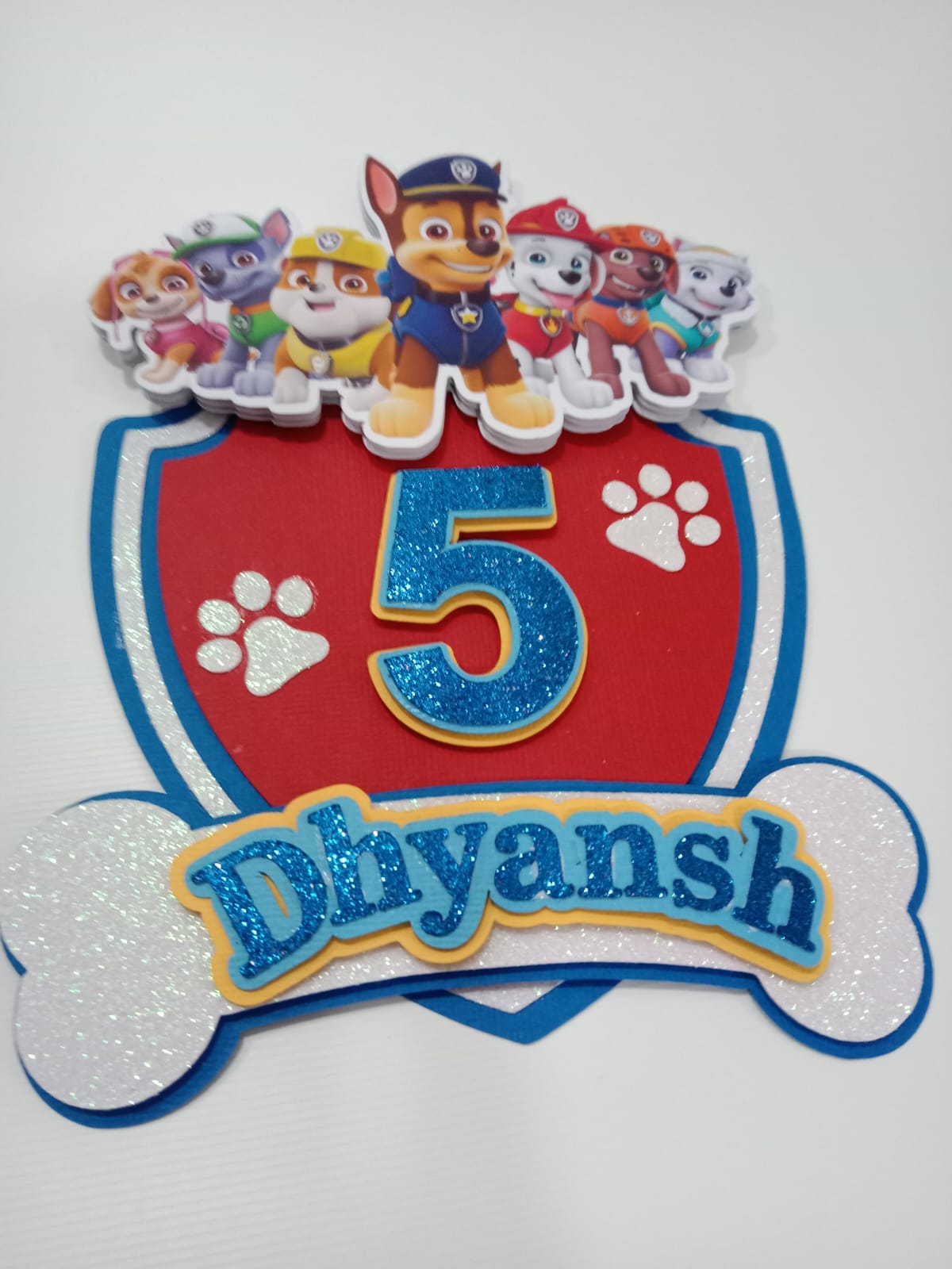 Paw patrol paper topper