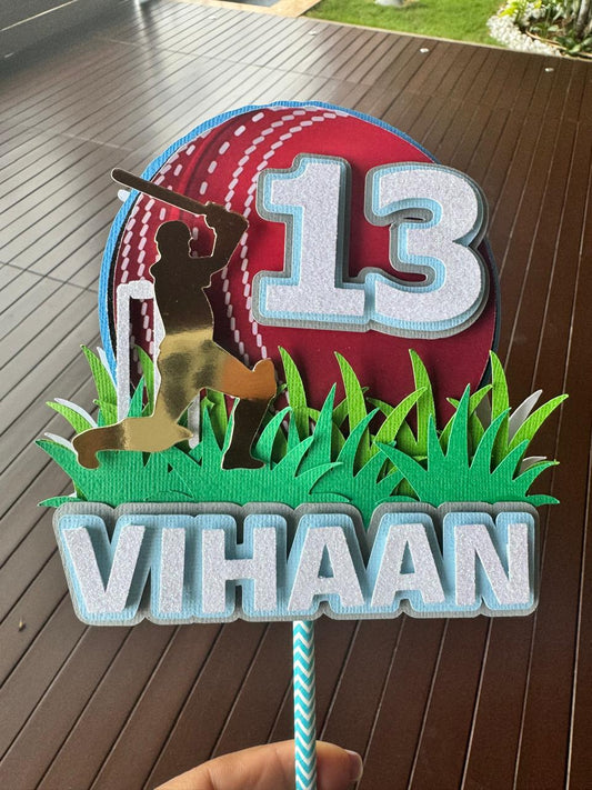 Cricket Theme Paper Topper