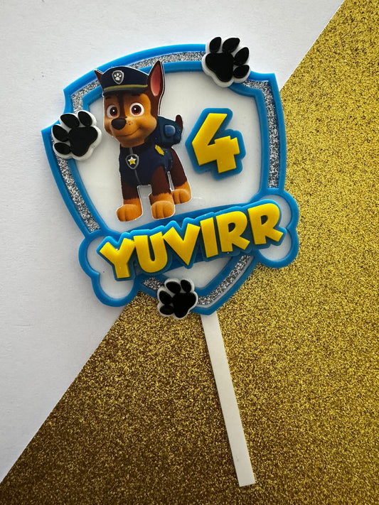 Colorful Paw Patrol Cake Topper in Acrylic - Choose a character of your choice here