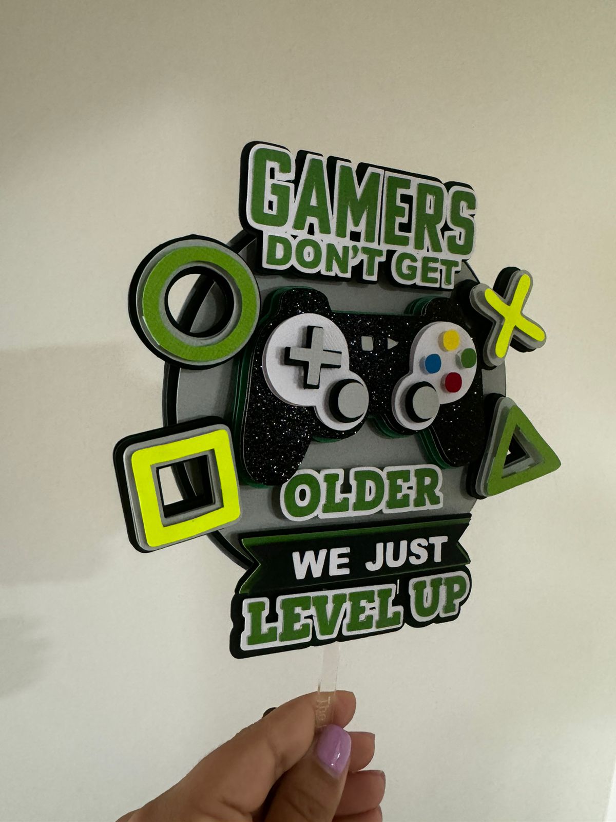 Gaming Cake Topper PS5 Xbox Gamers Cake Topper