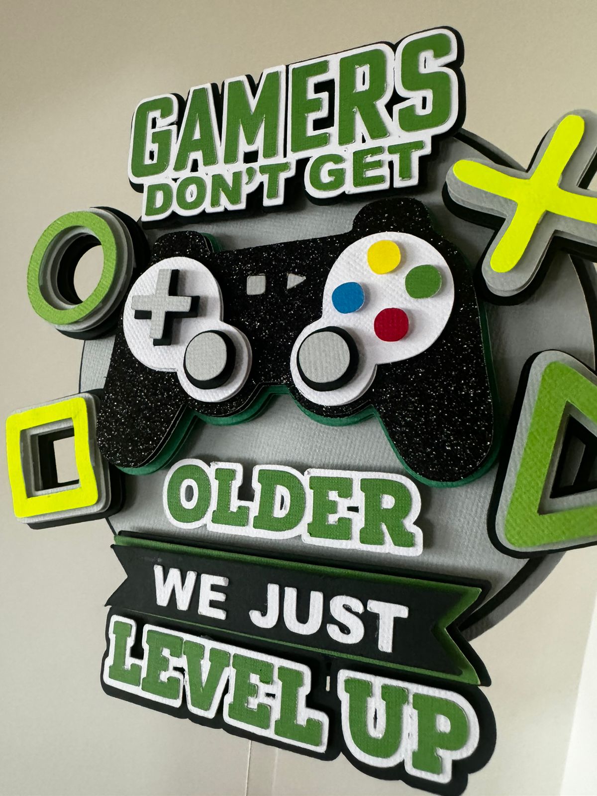 Gaming Cake Topper PS5 Xbox Gamers Cake Topper