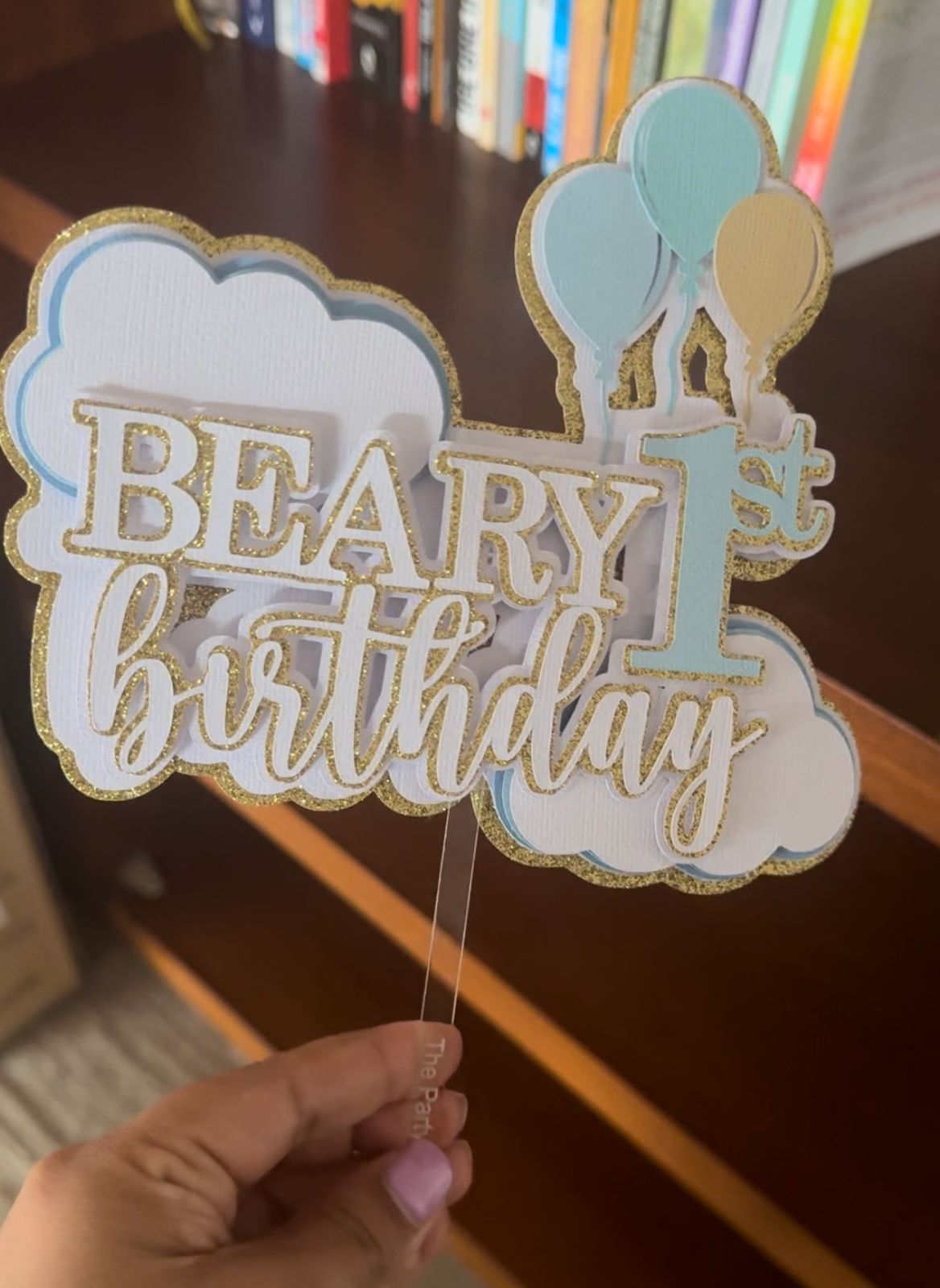 Bearly 1st Birthday First Birthday Cute Bear Cake Topper