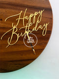 Happy Birthday Cake Topper, Birthday Cake Topper, Generic Birthday (Pack of 6)