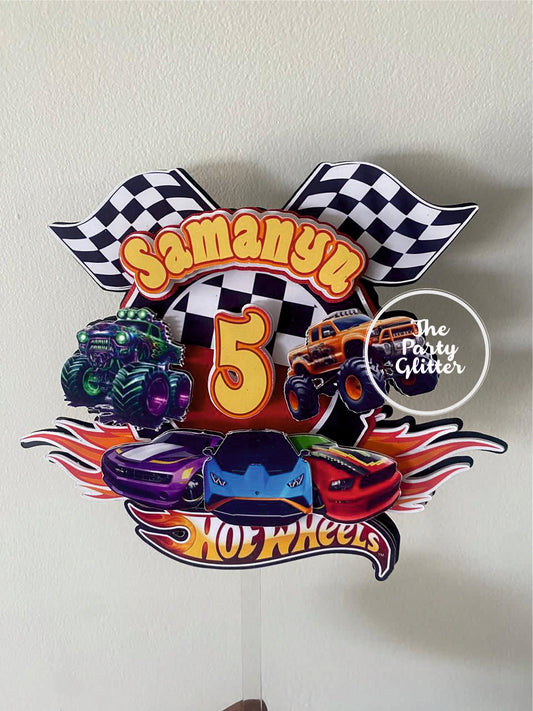 Hot Wheel Car Handmade Cake toppers
