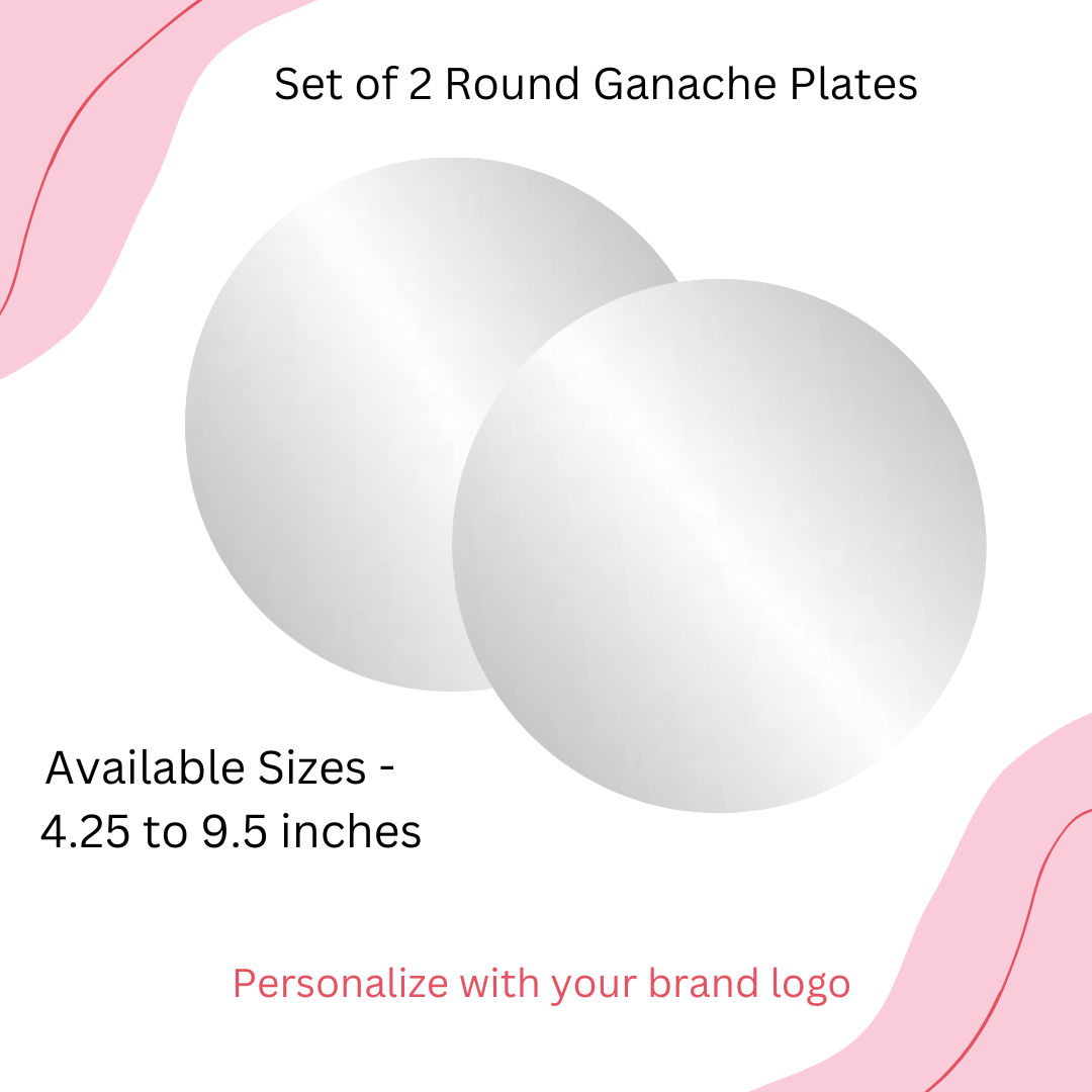 Round Ganache plates (Pack of 2)