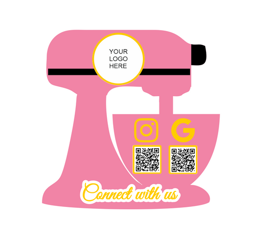 Kitchen Aid QR Code Scanner Business Sign