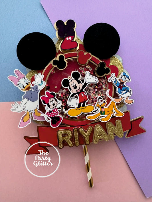 Mickey Theme Handmade Cake Topper