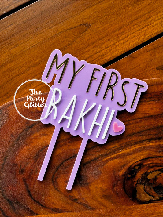 My First Rakhi, Happy Rakhi Cake Topper