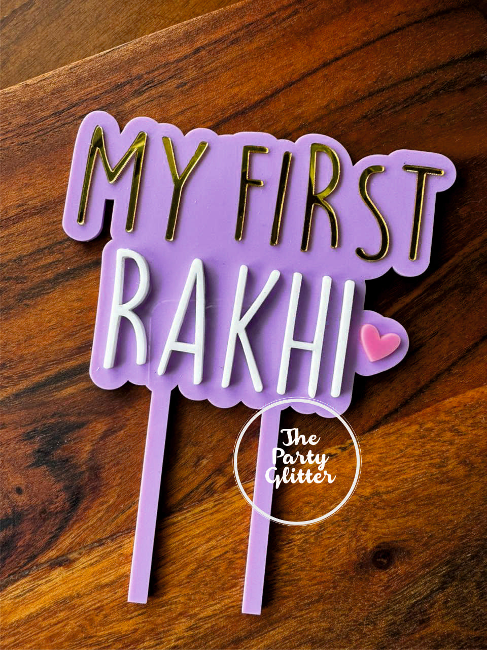 My First Rakhi, Happy Rakhi Cake Topper