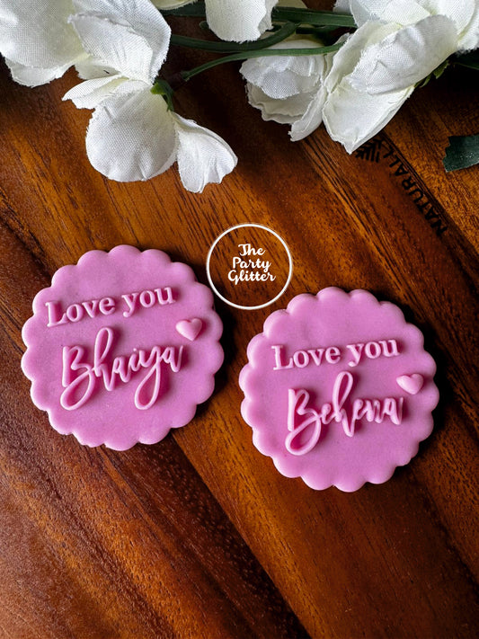 Love You Bhaiya, Love You Behena, Rakhi POPup! Stamp