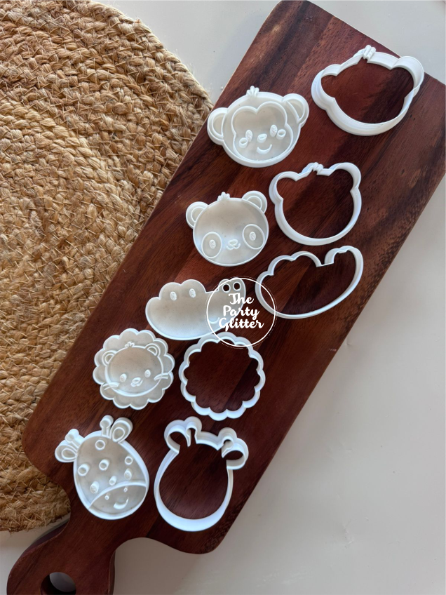 Animals Cookie Cutters complete Set of 5