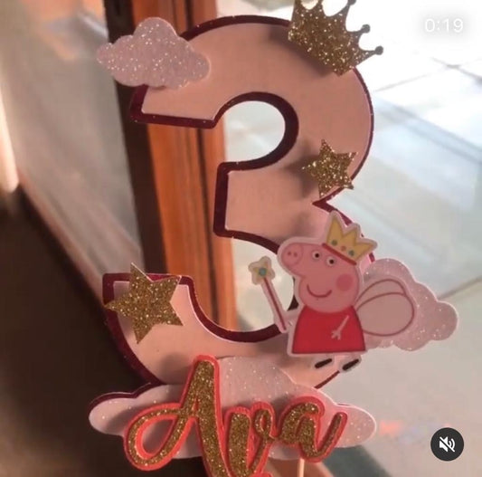 Peppa Pig Cake Topper